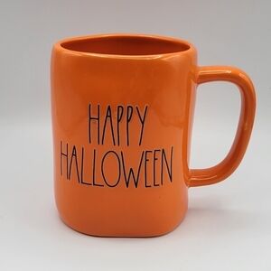 Rae Dunn Happy Halloween Orange Ceramic Coffee Mug